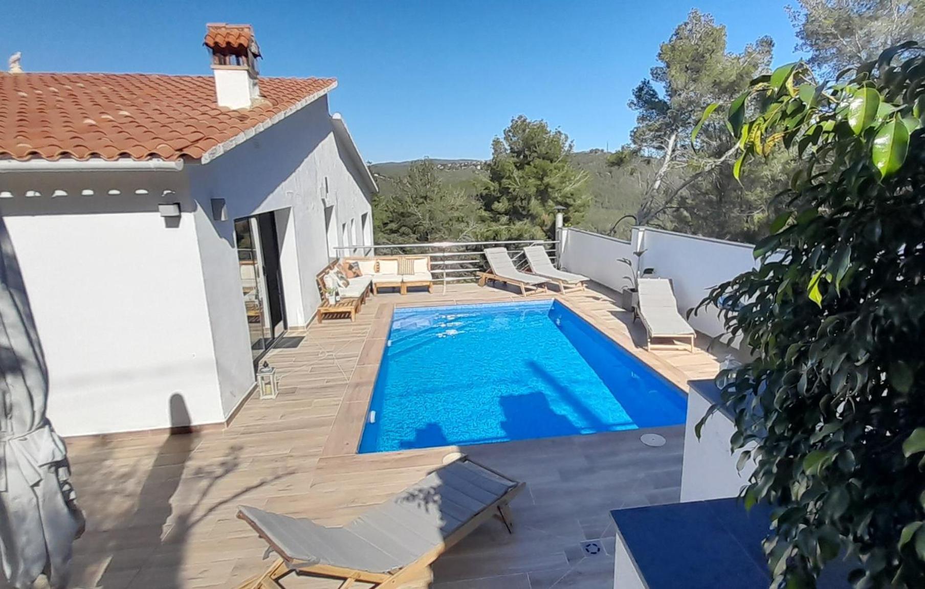 Villa Avril Piscina Privada Y Amplias Terrazas Olivella Bagian luar foto