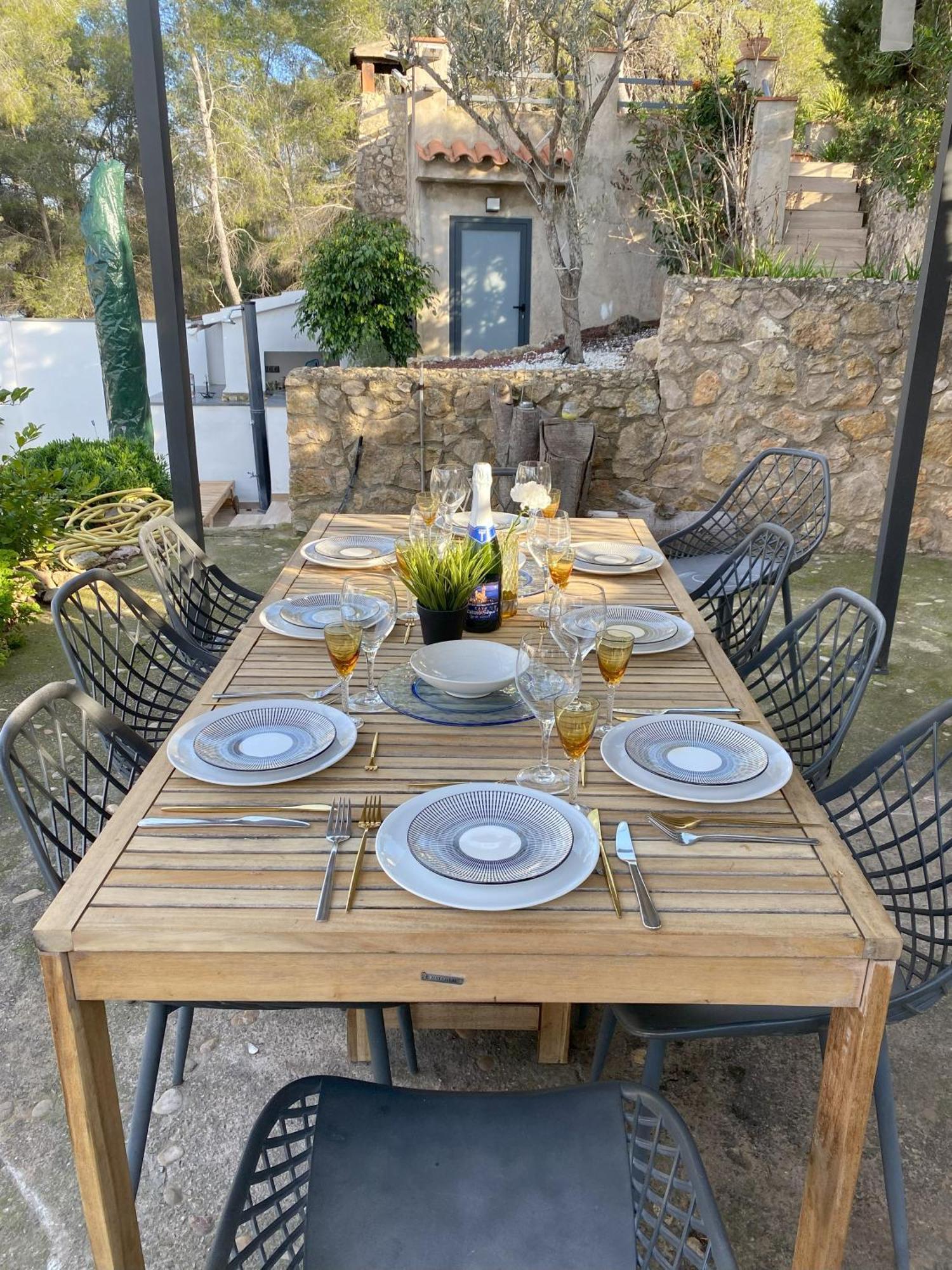Villa Avril Piscina Privada Y Amplias Terrazas Olivella Bagian luar foto